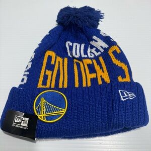 New Era Blue Golden State Warriors Beanie